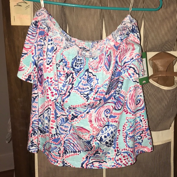 Lilly Pulitzer Shell Me About it Tube Top size L - Picture 1 of 2